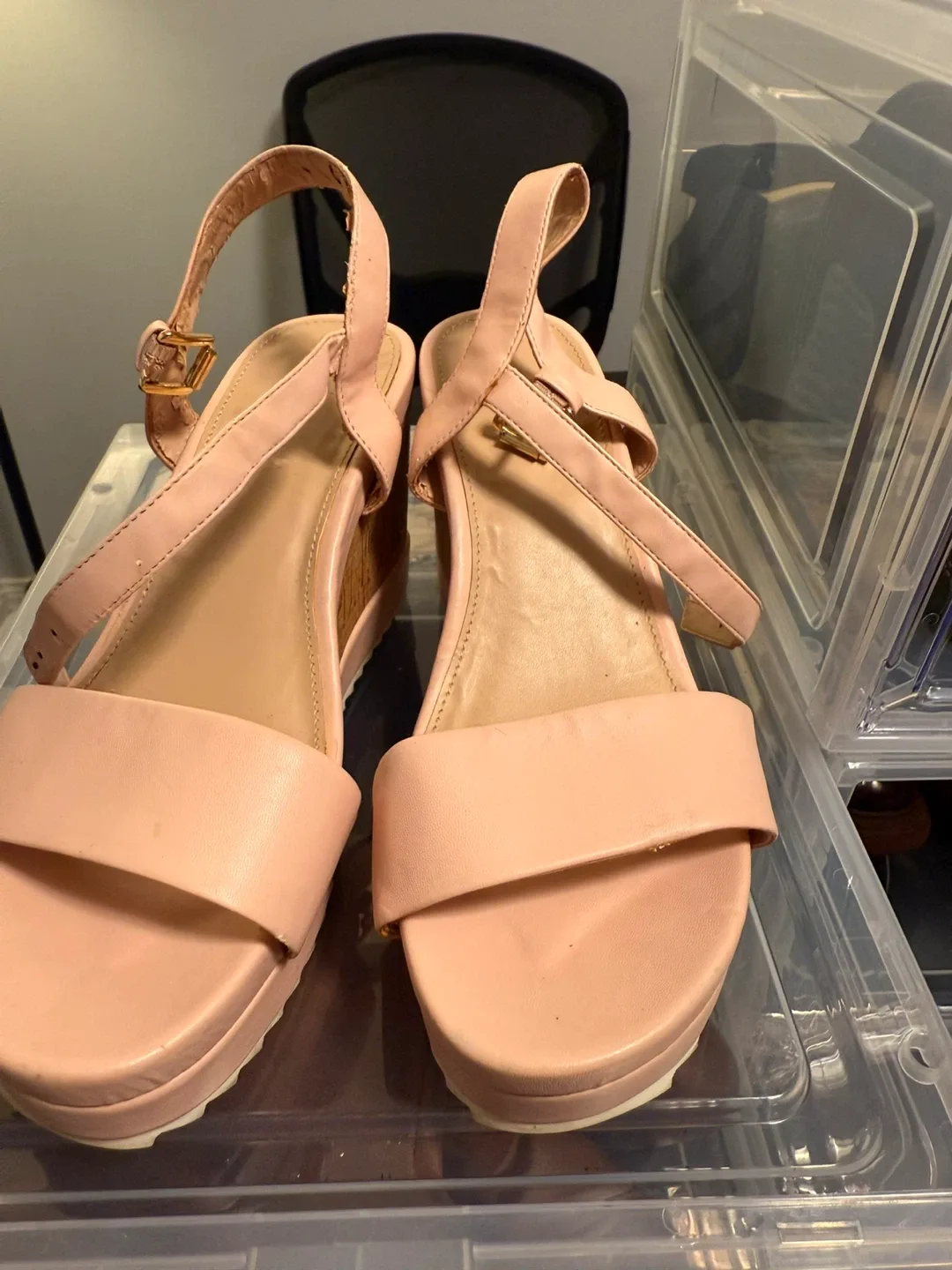 Pink Wedge Sandals thumbnail