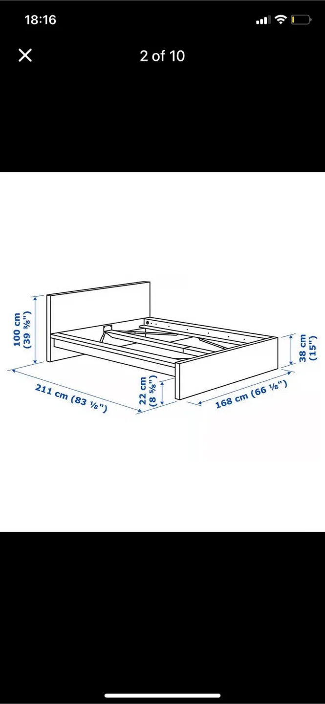 IKEA Malm Queen Size Bed Frame (CAN DELIVER) image indicator(2)