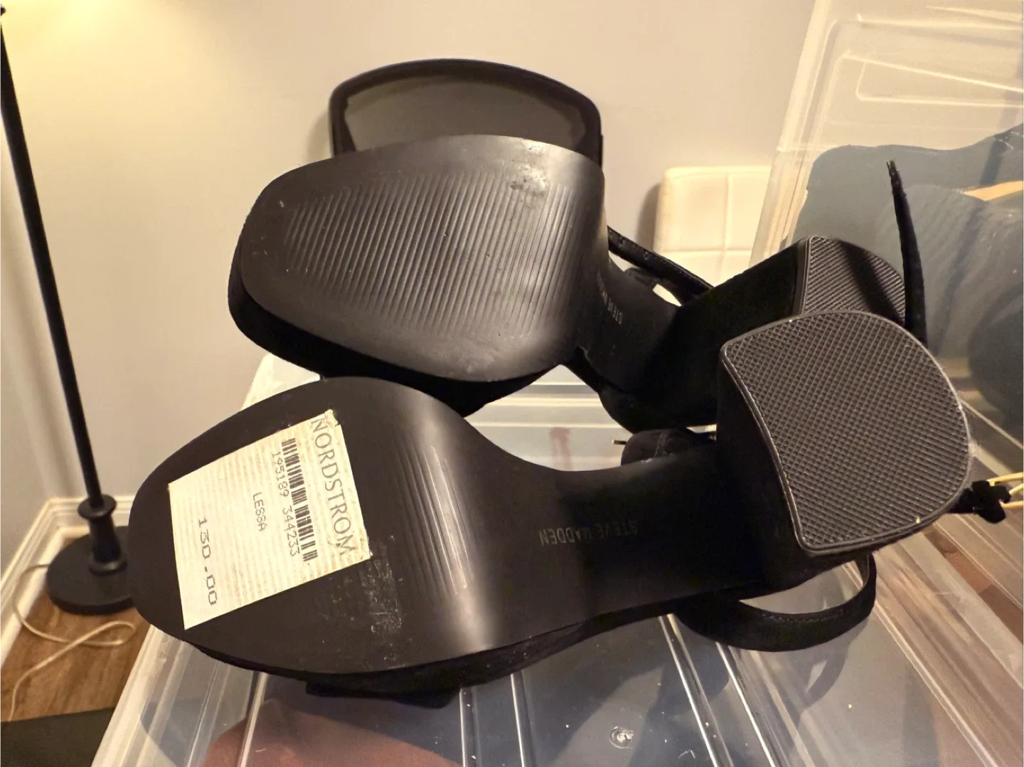 Steve Madden Black Heels - Size 6.5 or 7 image indicator(3)