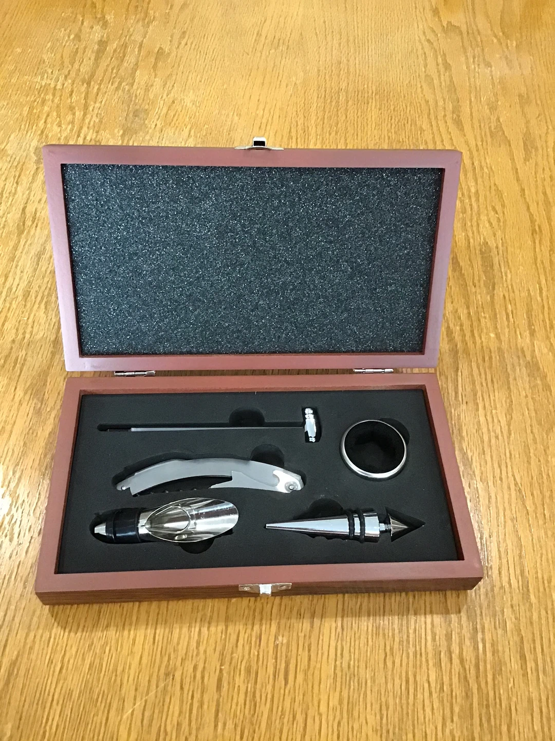 Wine Tool Set in Wooden Box
