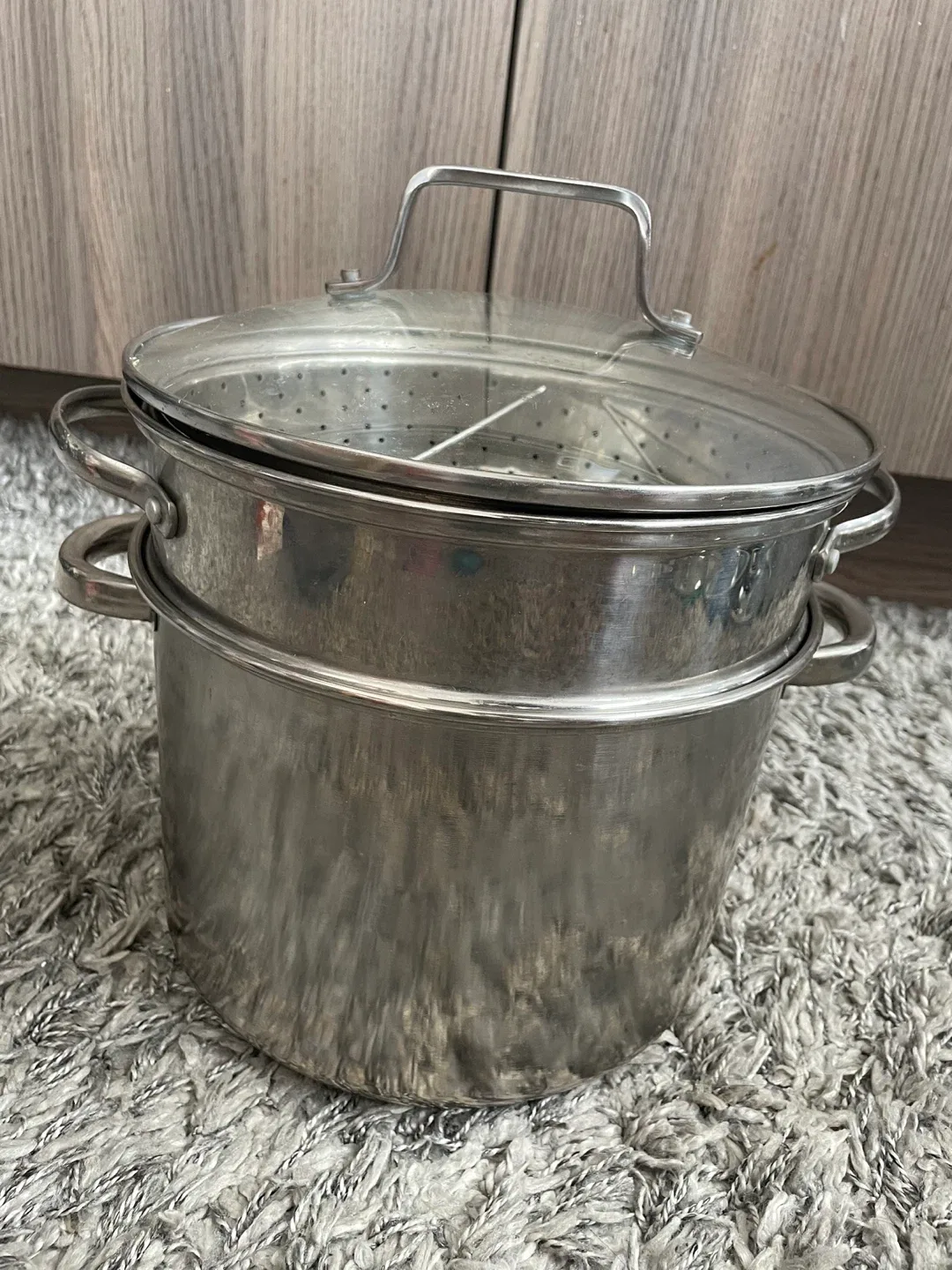 Stainless Steel Steamer Pot with Lid thumbnail