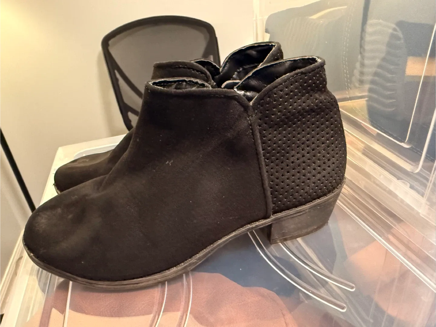 Black Ankle Boots - Size Unknown image indicator(3)