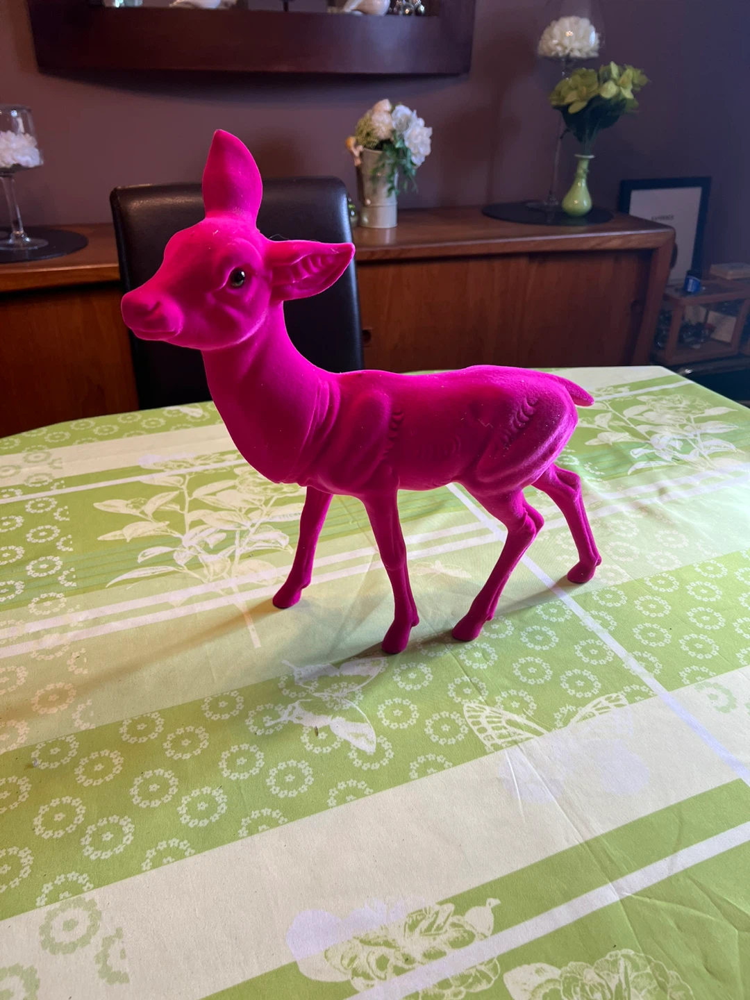 Pink Velvet Deer Decoration - photo 2