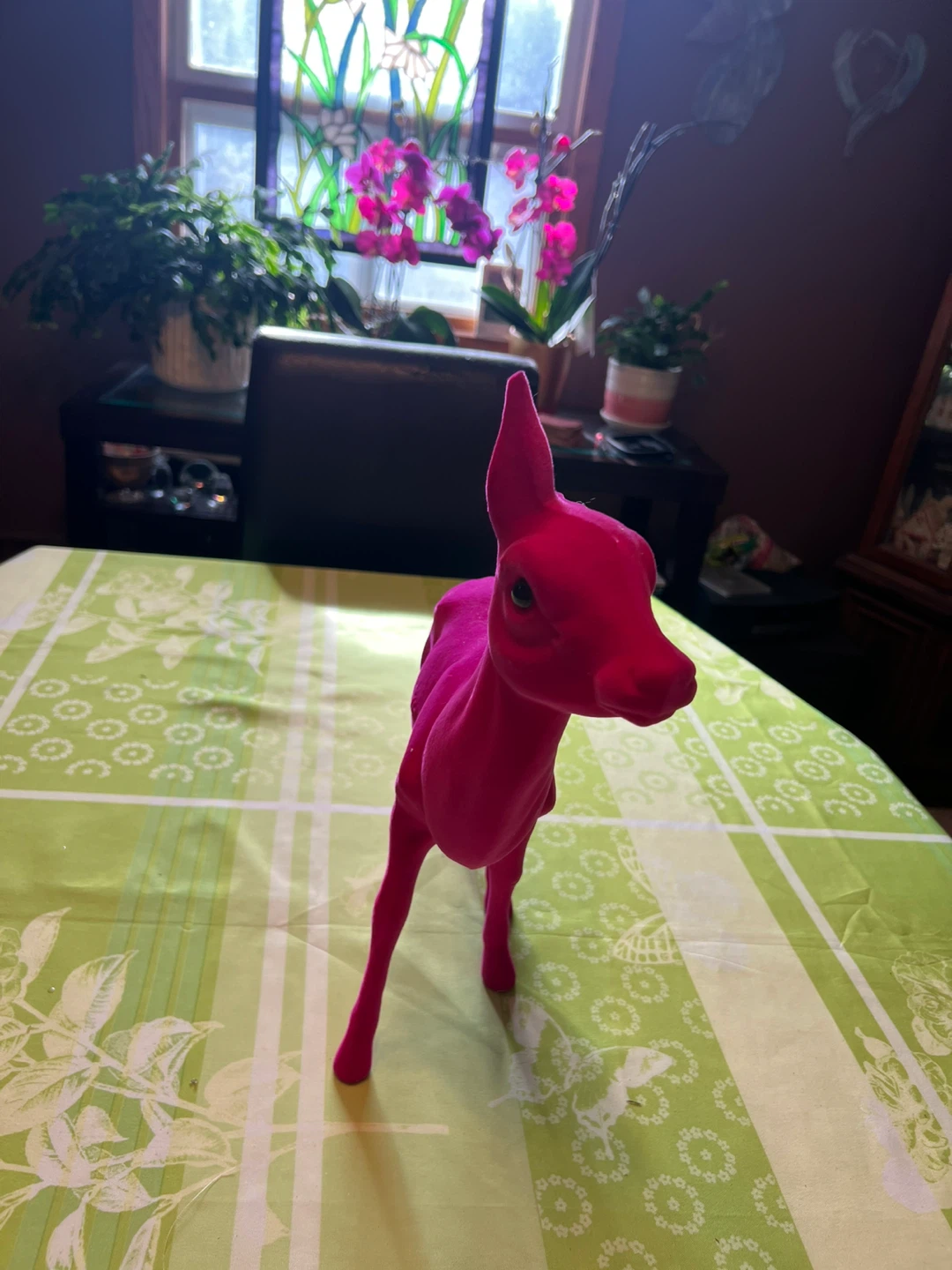 Pink Velvet Deer Decoration - photo 4