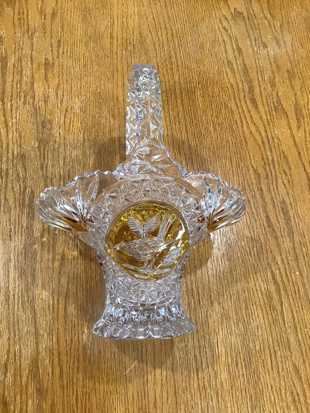 Crystal Basket with Bird Design image indicator(3)