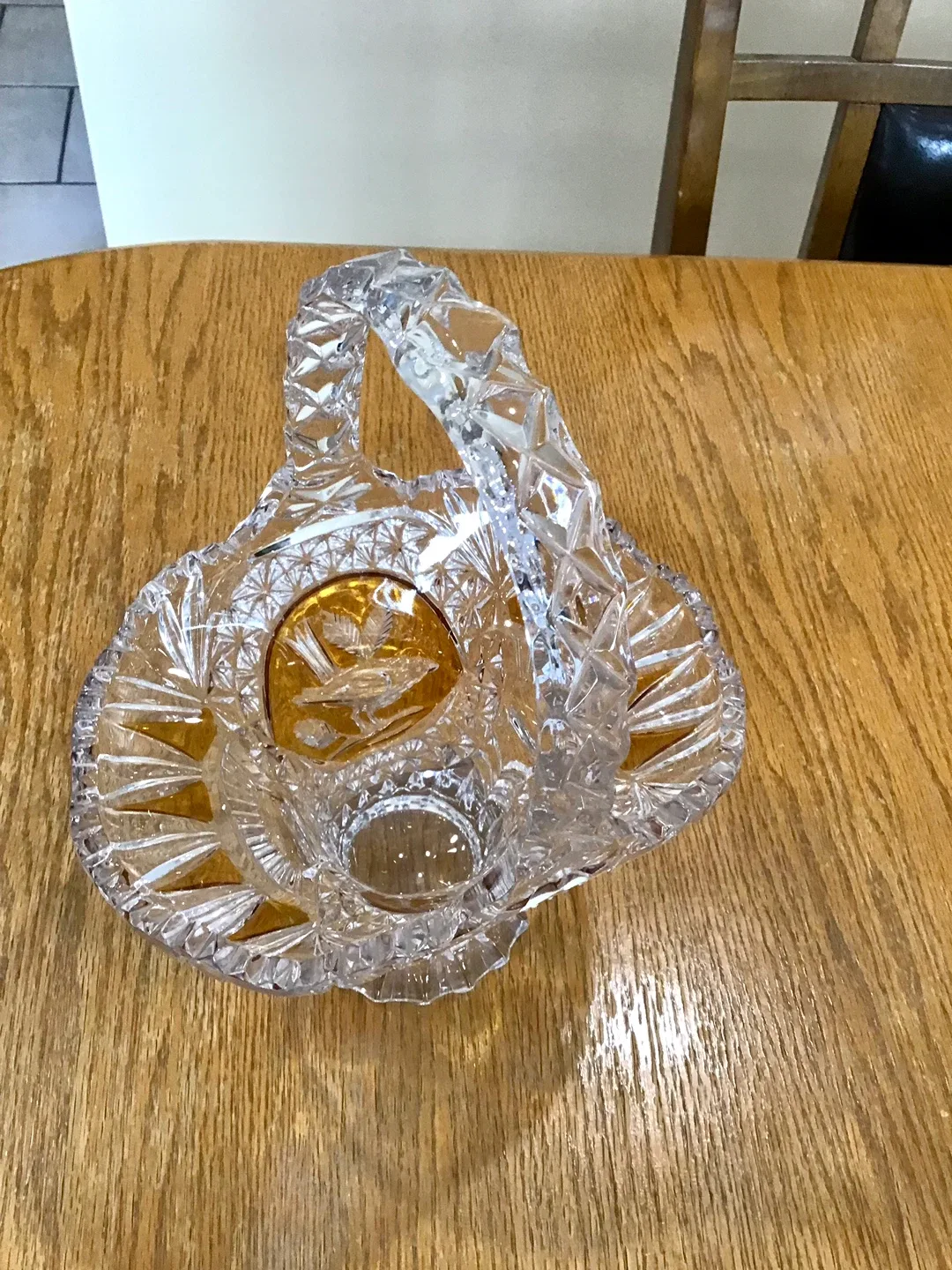 Crystal Basket with Bird Design image indicator(4)
