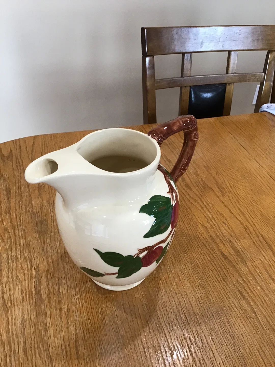 Vintage Stangl Pottery Pitcher with Apple Design image indicator(2)