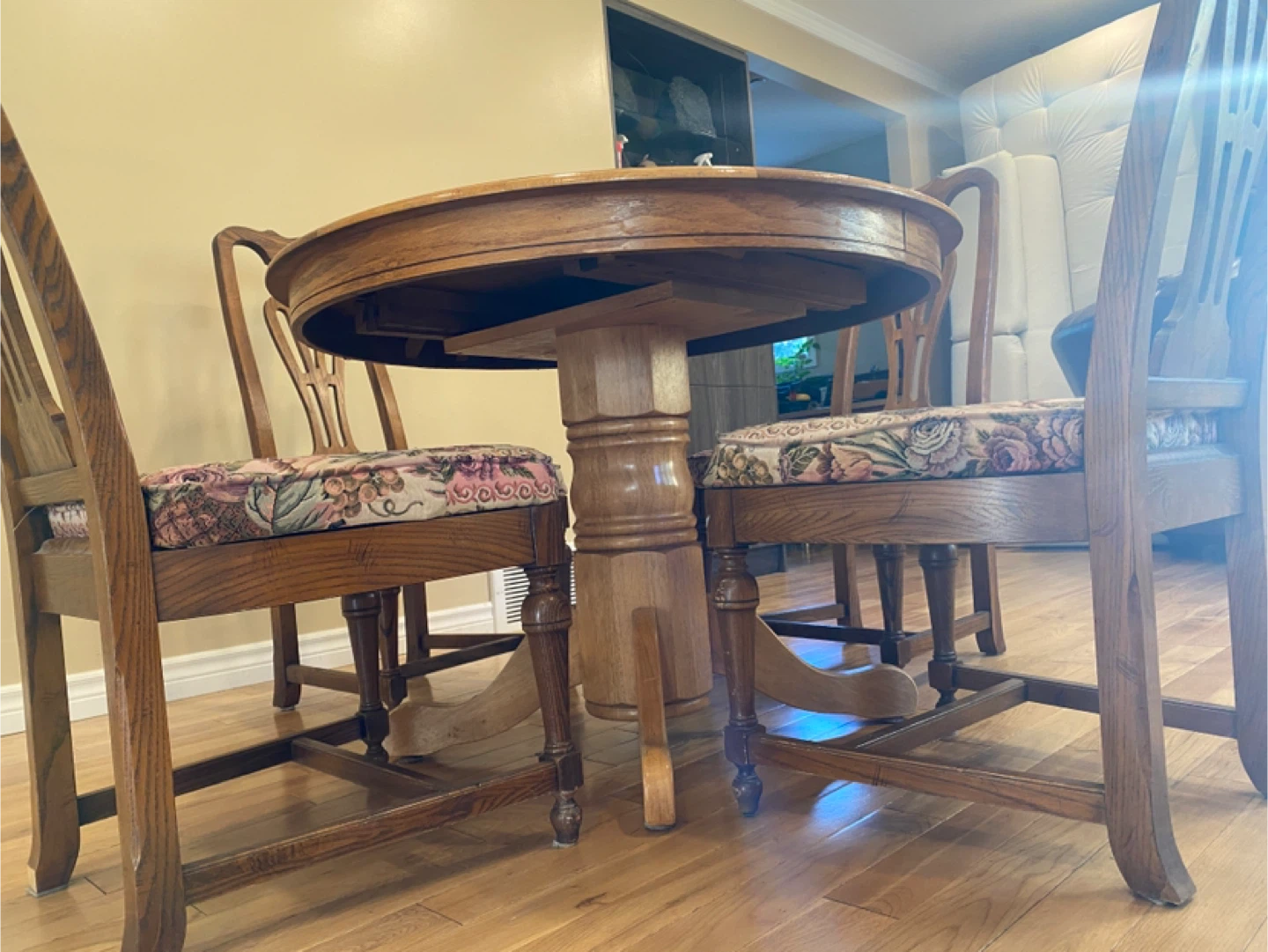 Classic Oak Wood Extendable Dining Set (CAN DELIVER) - photo 5