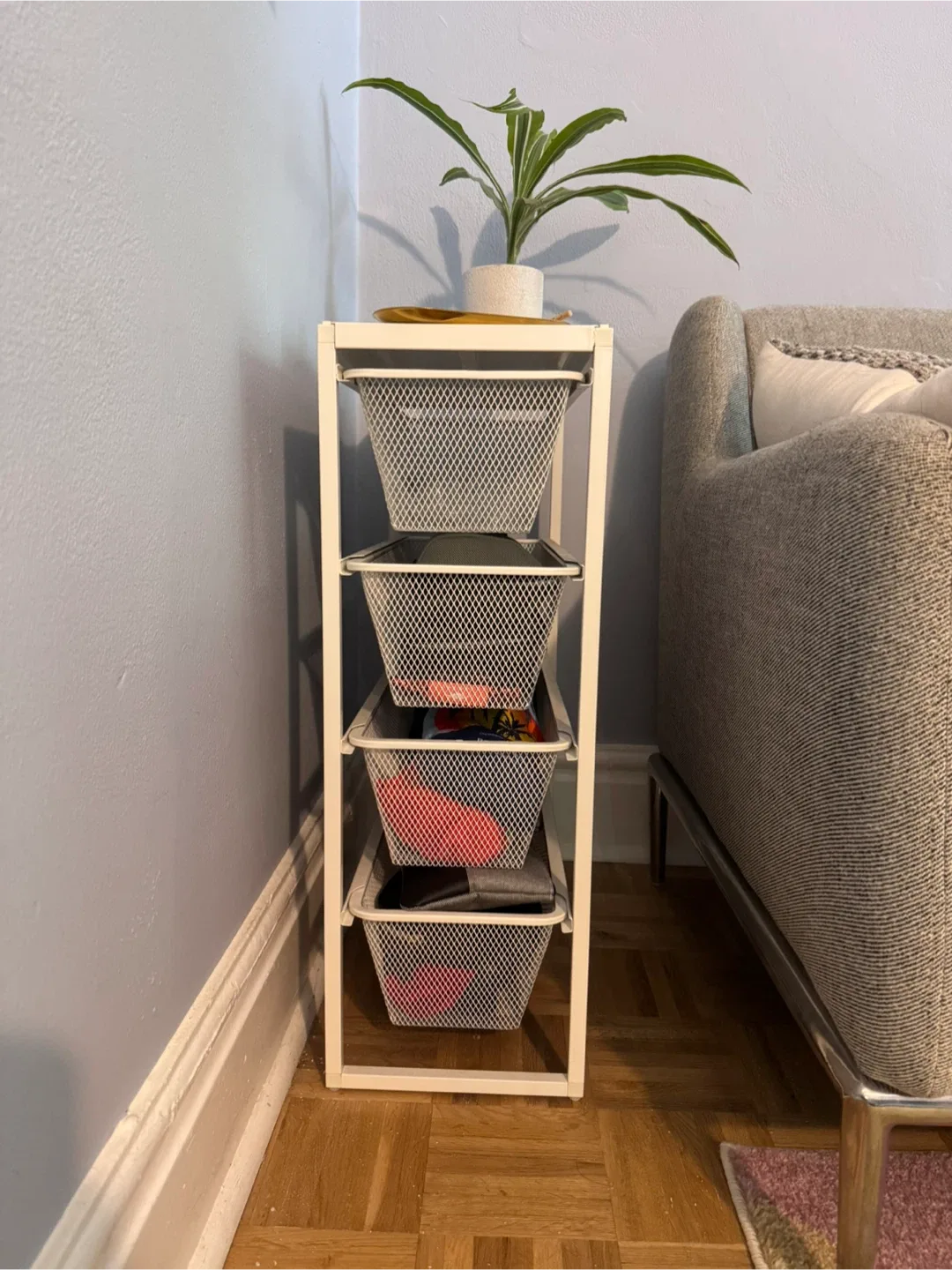 IKEA White Metal Storage Unit thumbnail