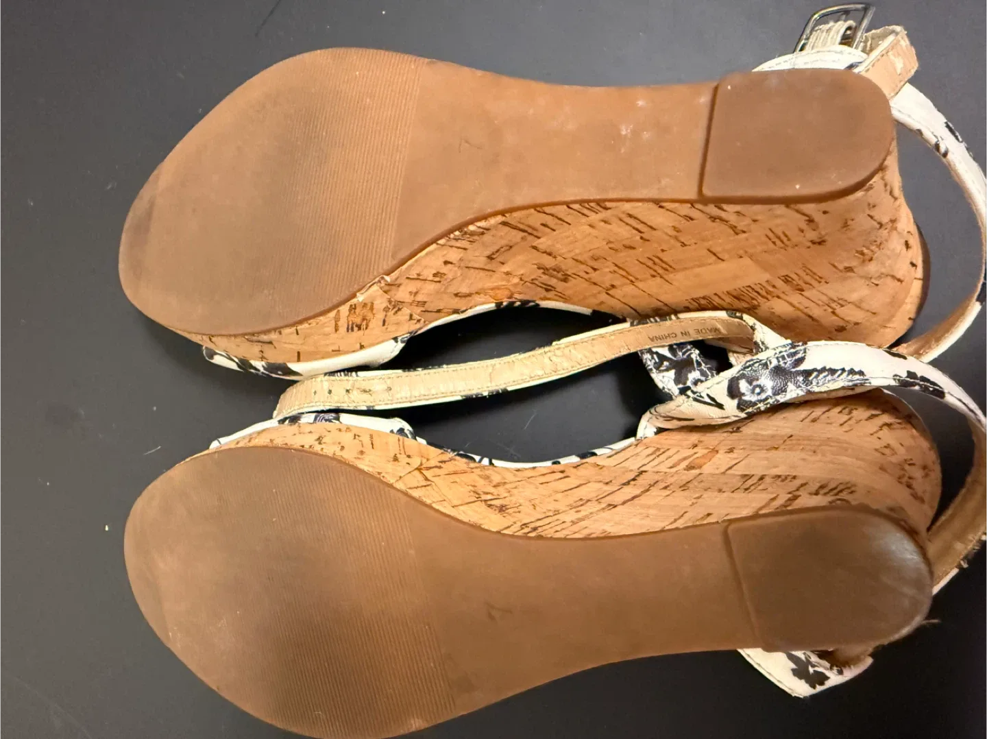 Le Chateau Floral Wedge Sandals - image indicator(3)