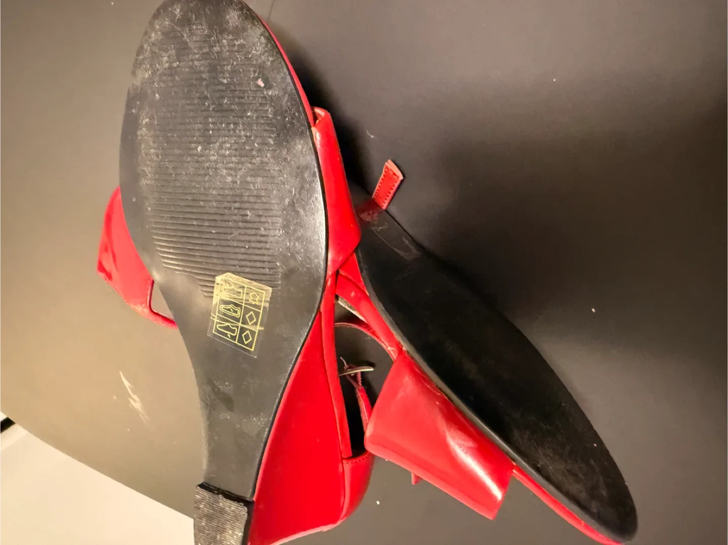 Falchi Red Wedge Heels image indicator(3)