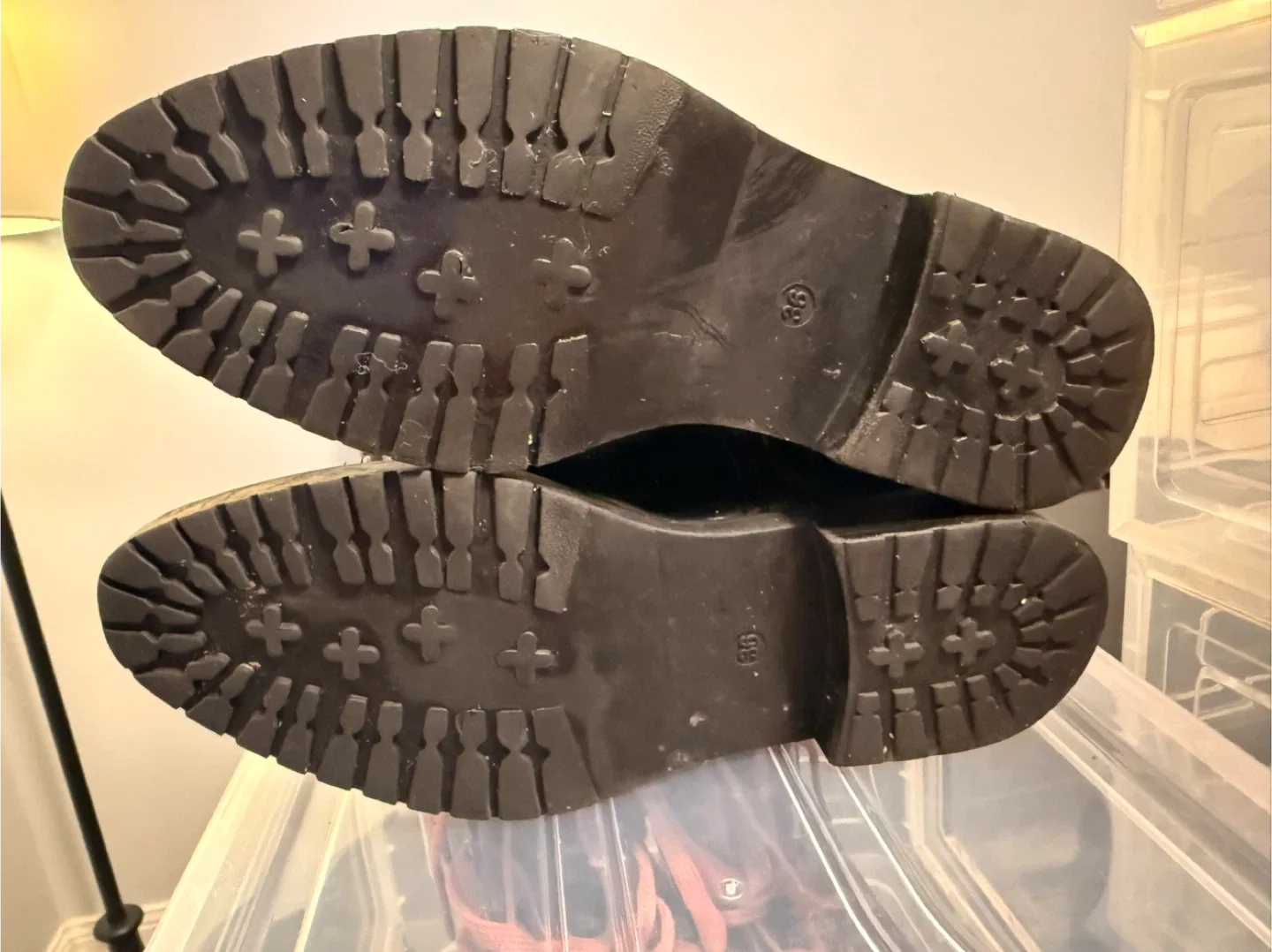 H&M Black Lace-Up Boots - Size 7 image indicator(4)