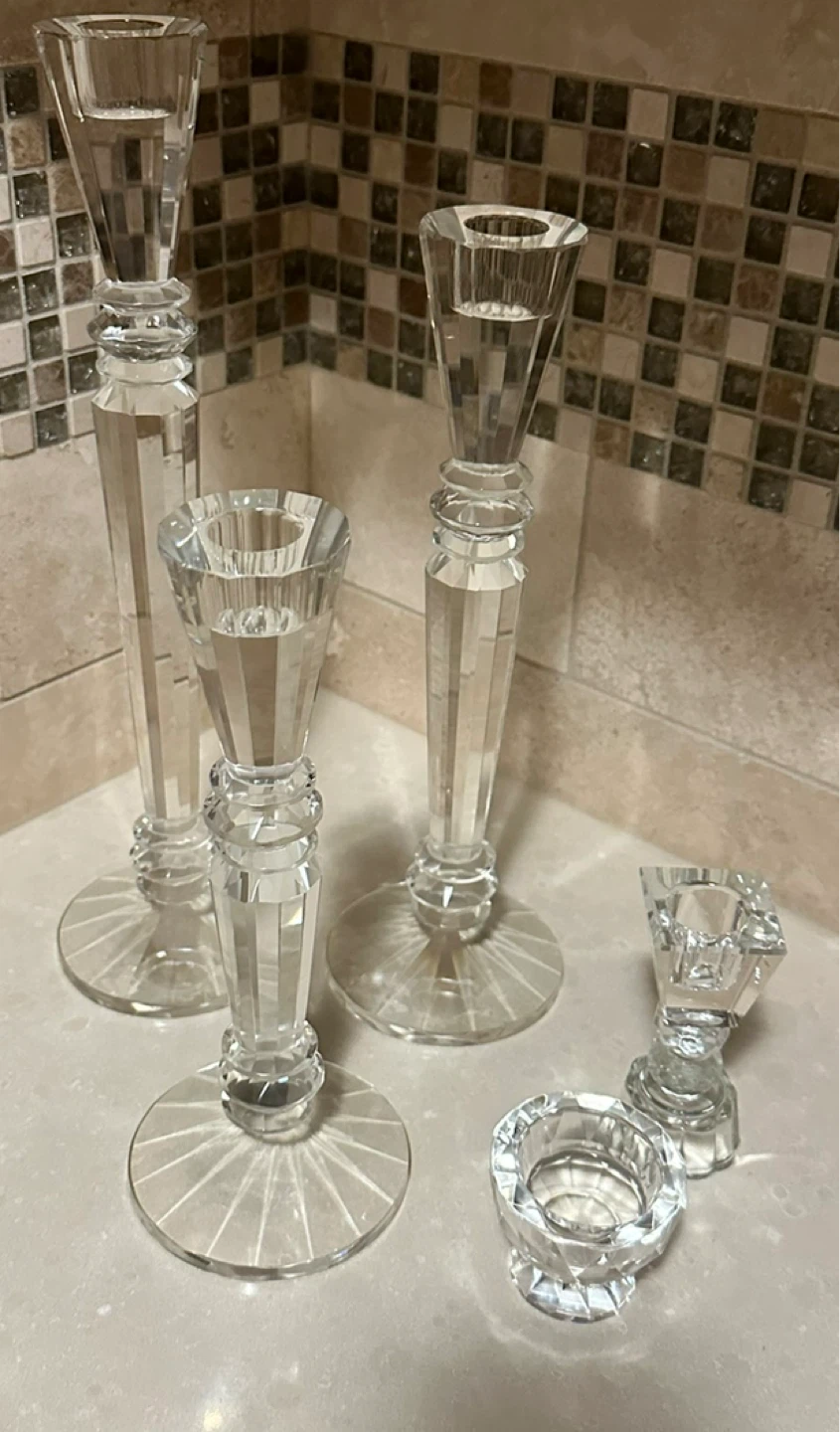 Crystal Candle Holders - photo 2
