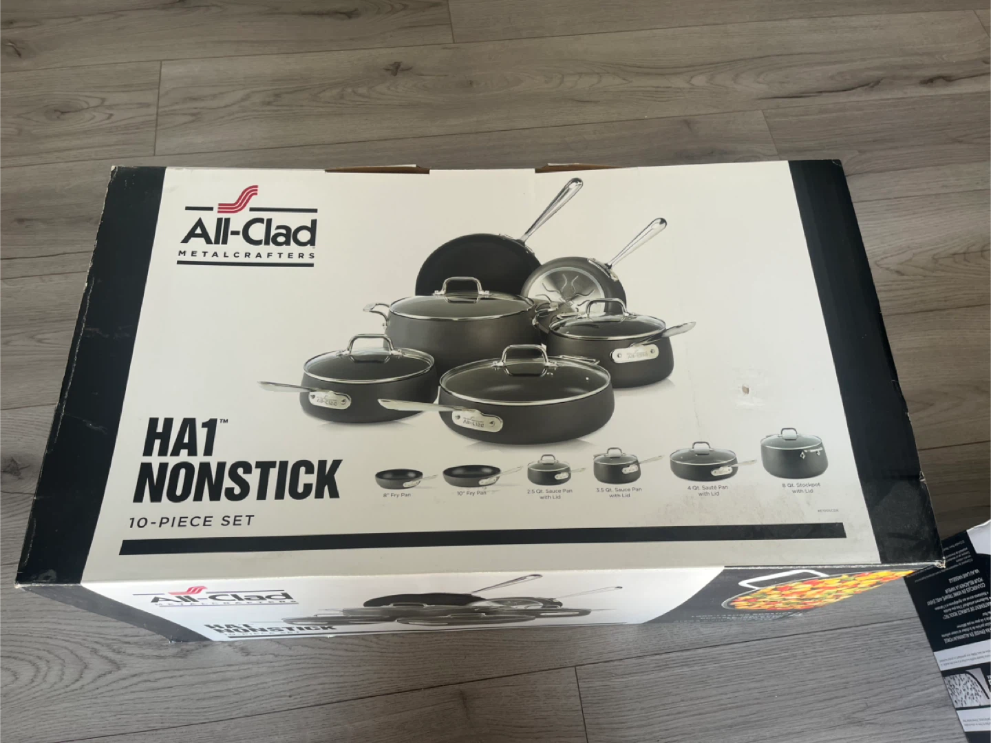 All-Clad HA1 Nonstick 10-Piece Cookware Set - NEW - photo 2