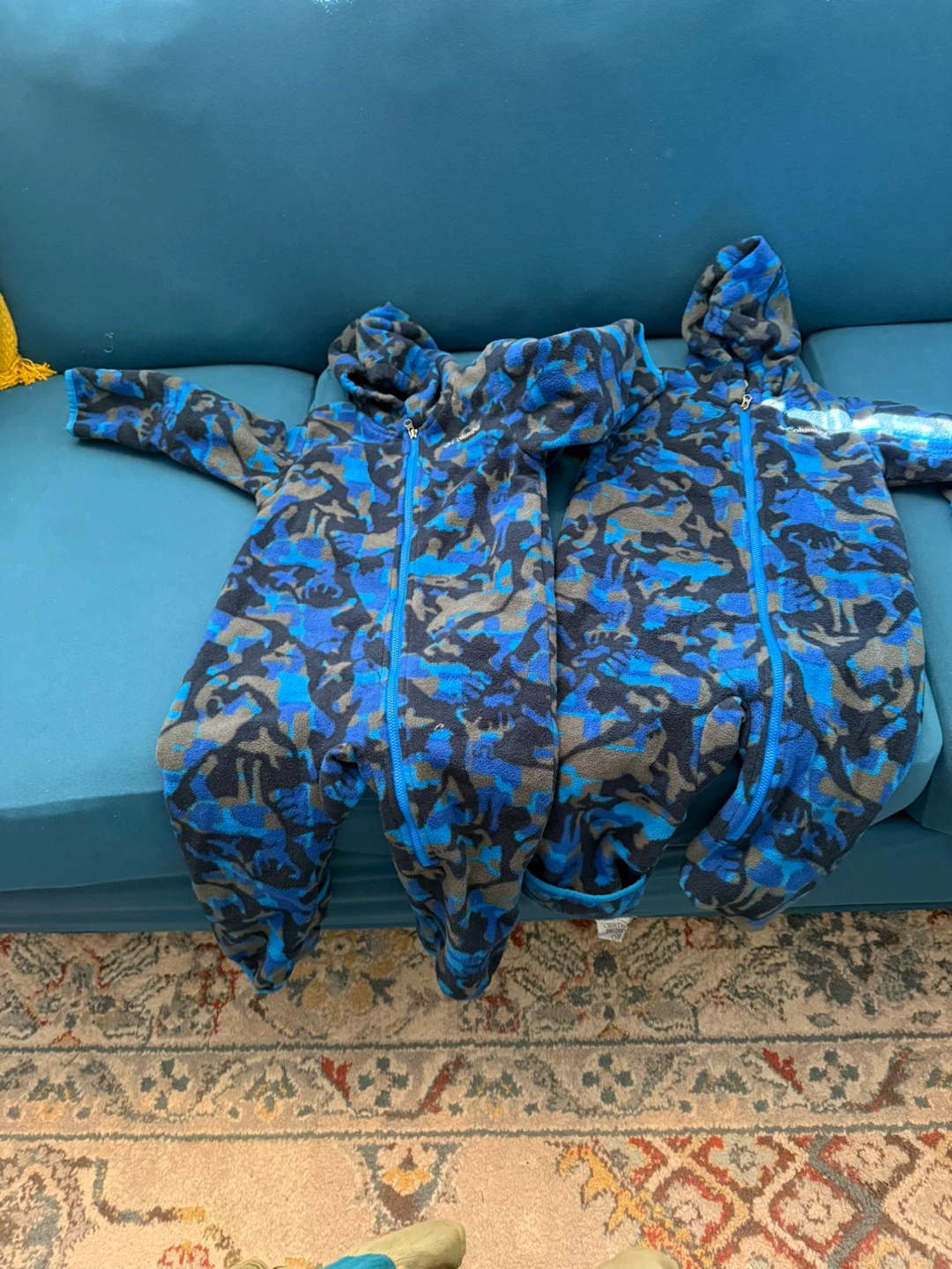 Columbia Fleece Blue Camo Footed 18-24 months
