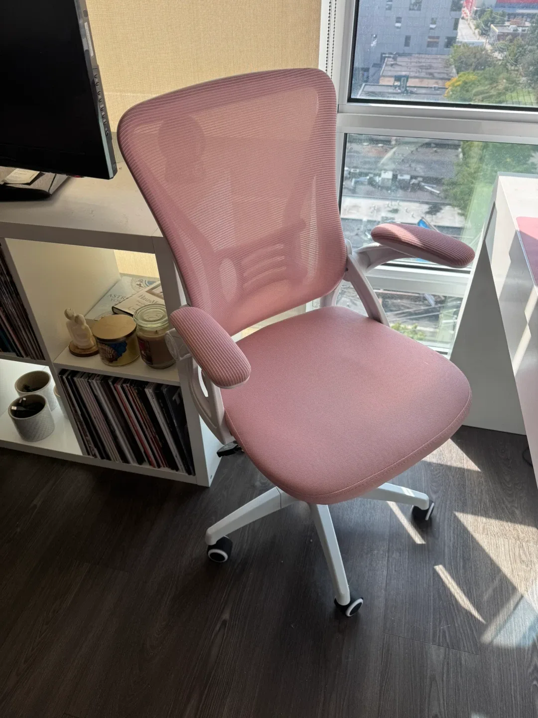 Pink Naspaluro Ergonomic Desk Chair