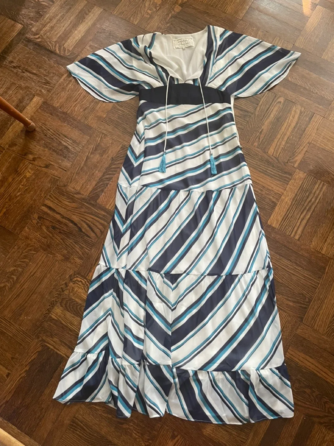 Striped Maxi Dress - small thumbnail