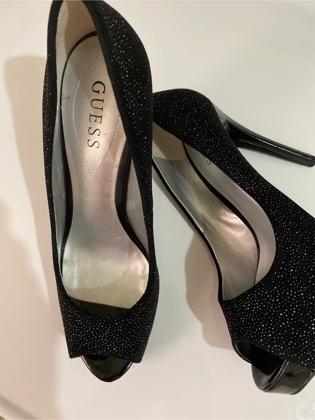 Guess Black Sparkly Heels - Size 8.5M - photo 2
