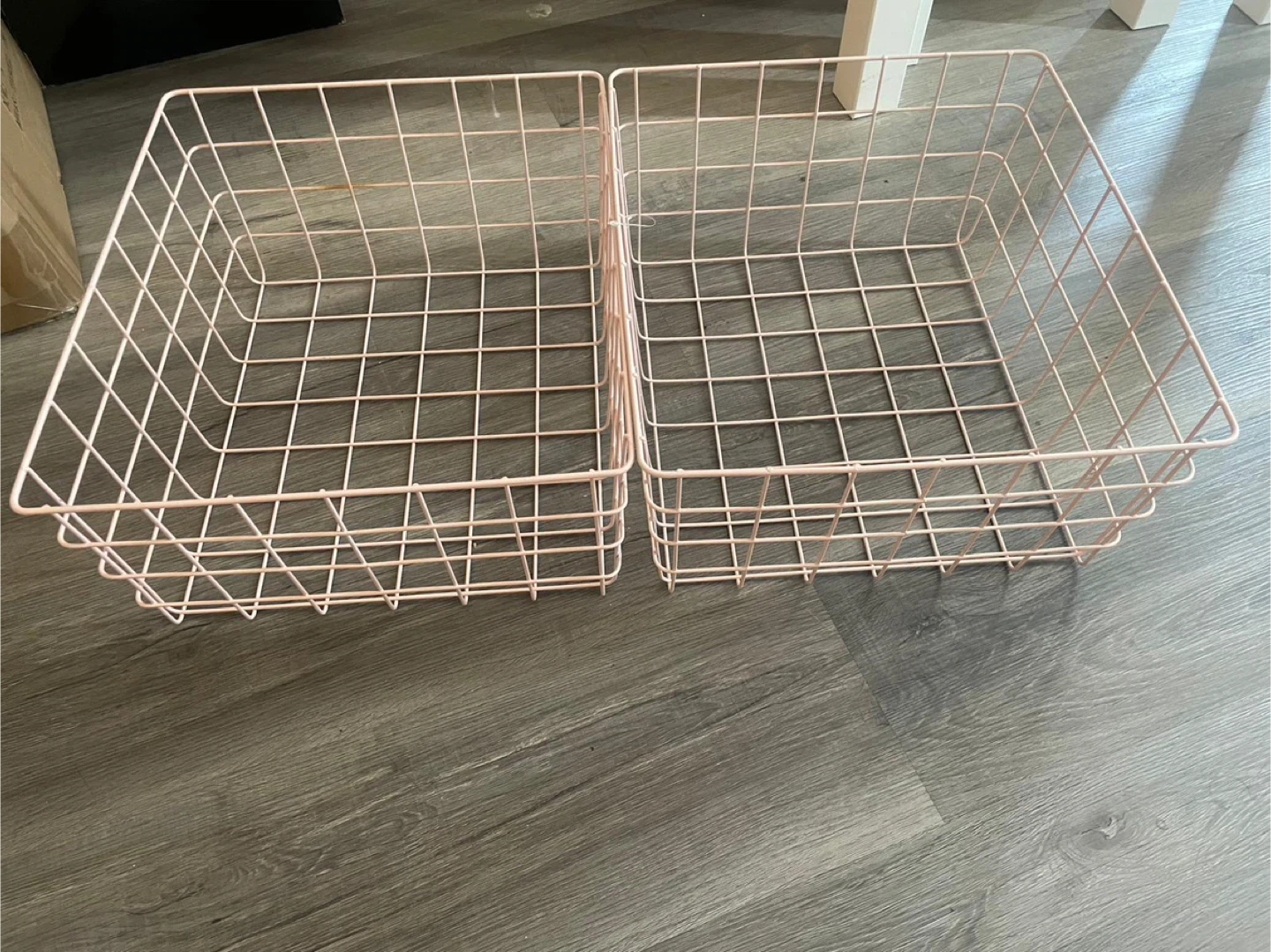 Pink Wire Storage Baskets - Set of 2 - photo 2