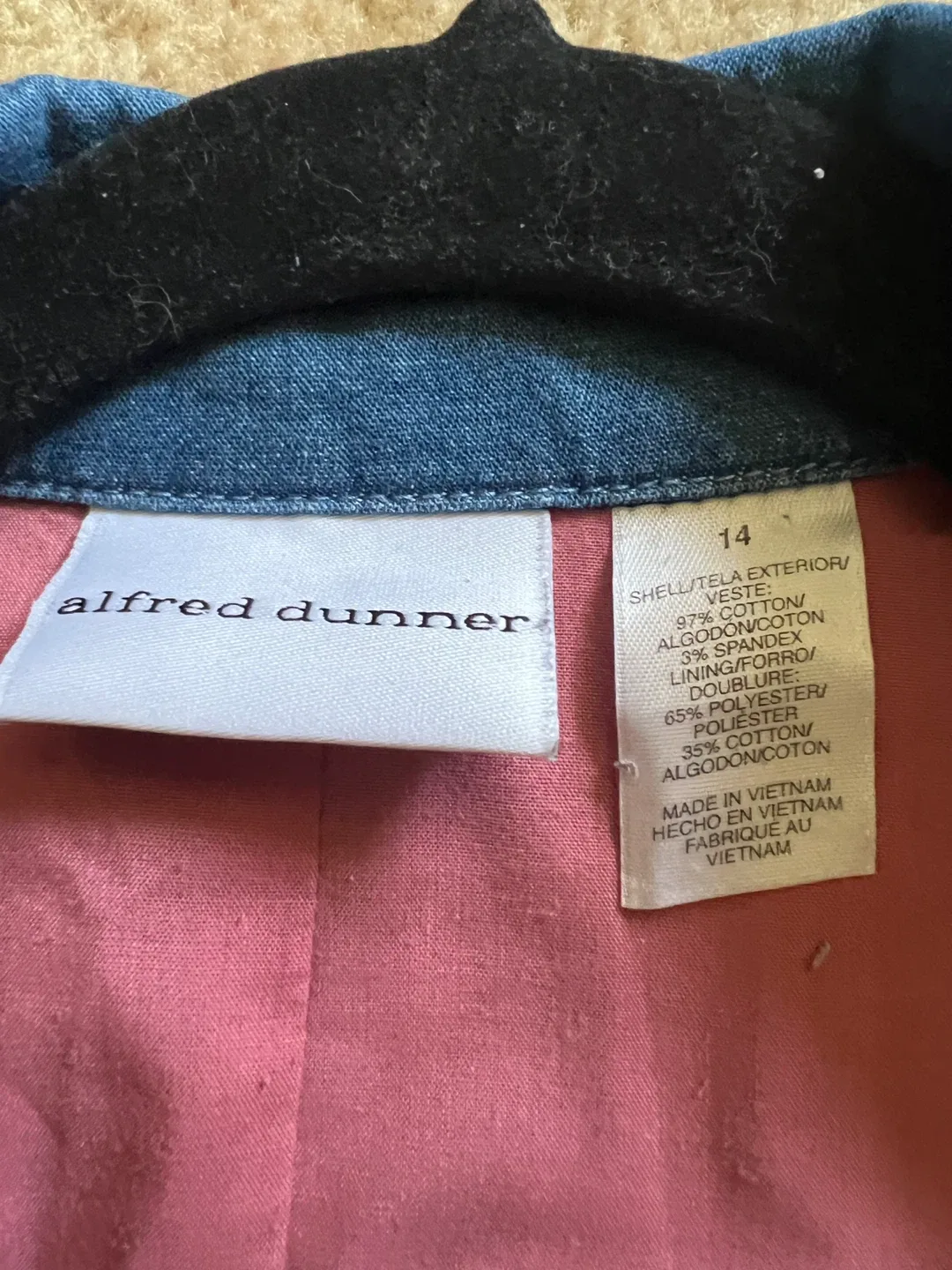 Alfred Dunner Denim Jacket with Floral Embroidery image indicator(9)