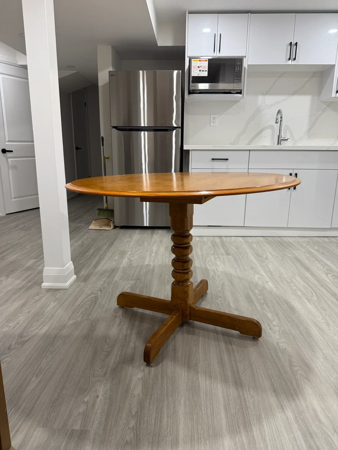 Round Wooden Table - 42 inch diameter thumbnail