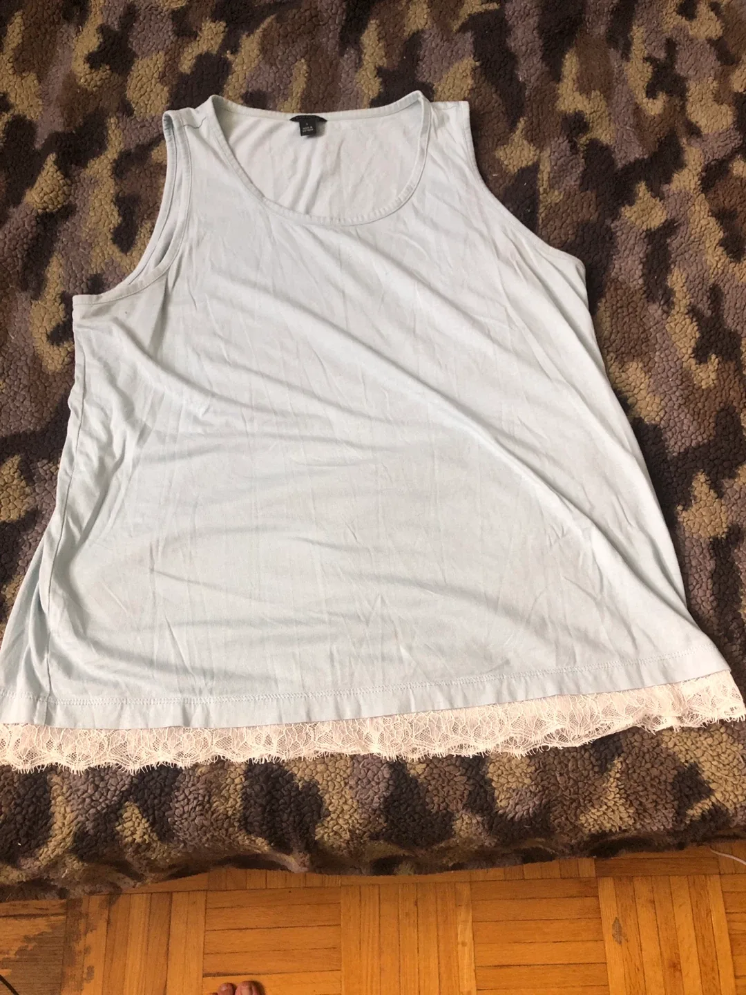 Jaclyn Smith Light Blue Tank Top thumbnail