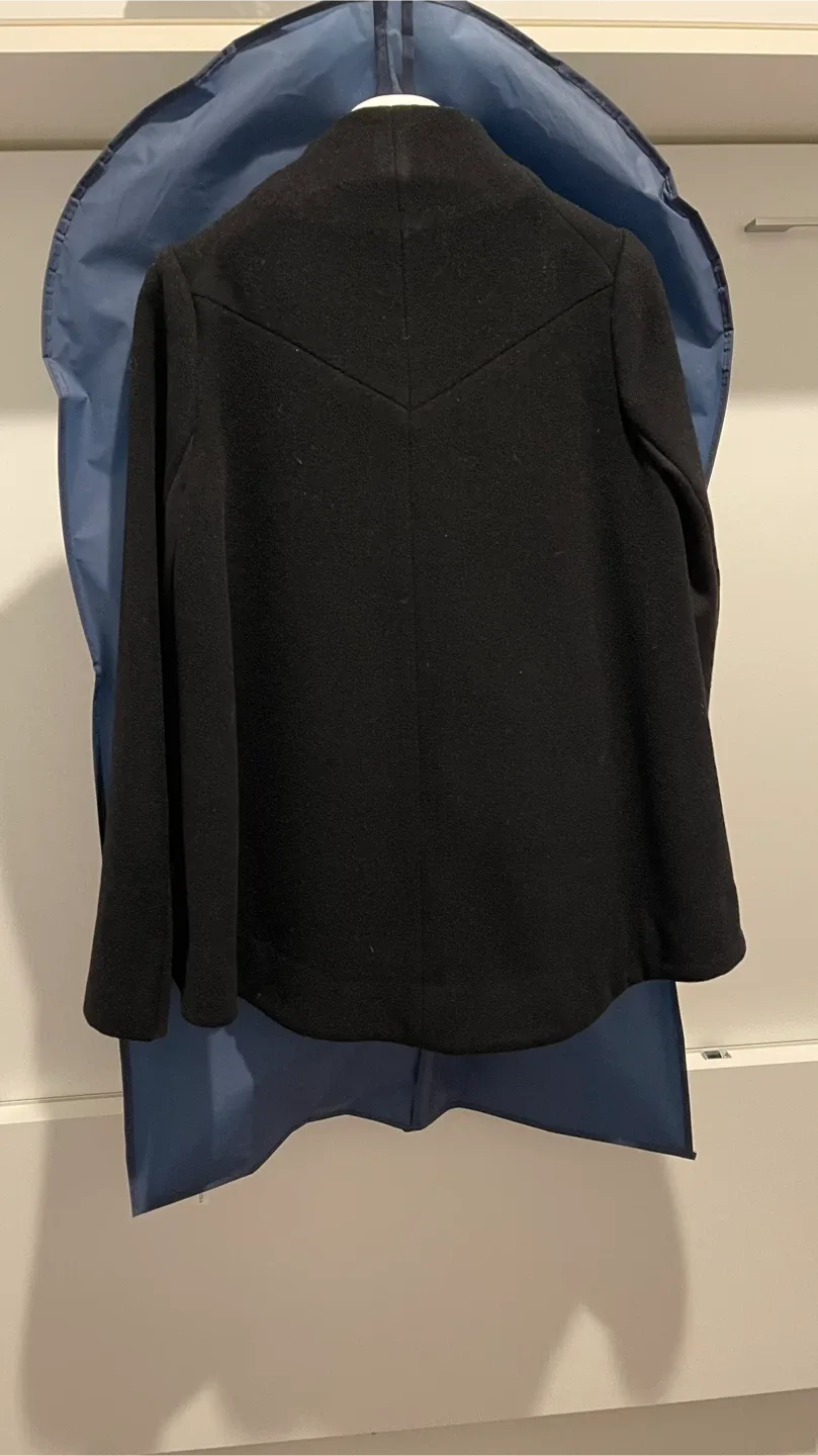 BCBGMAXAZRIA Black Wool A-Line Jacket - Size XXS image indicator(2)