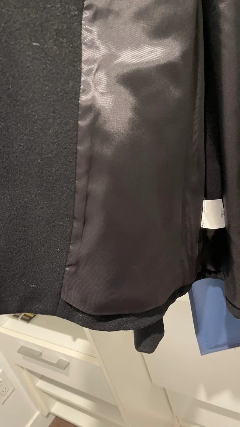 BCBGMAXAZRIA Black Wool A-Line Jacket - Size XXS image indicator(6)