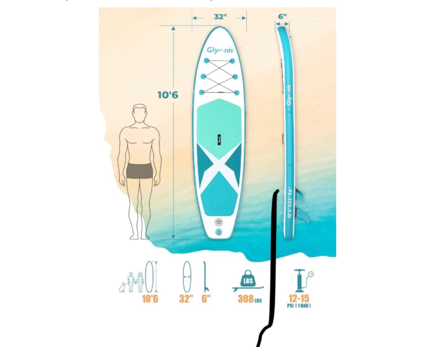 Glynis Inflatable Stand Up Paddle Board - New - photo 2