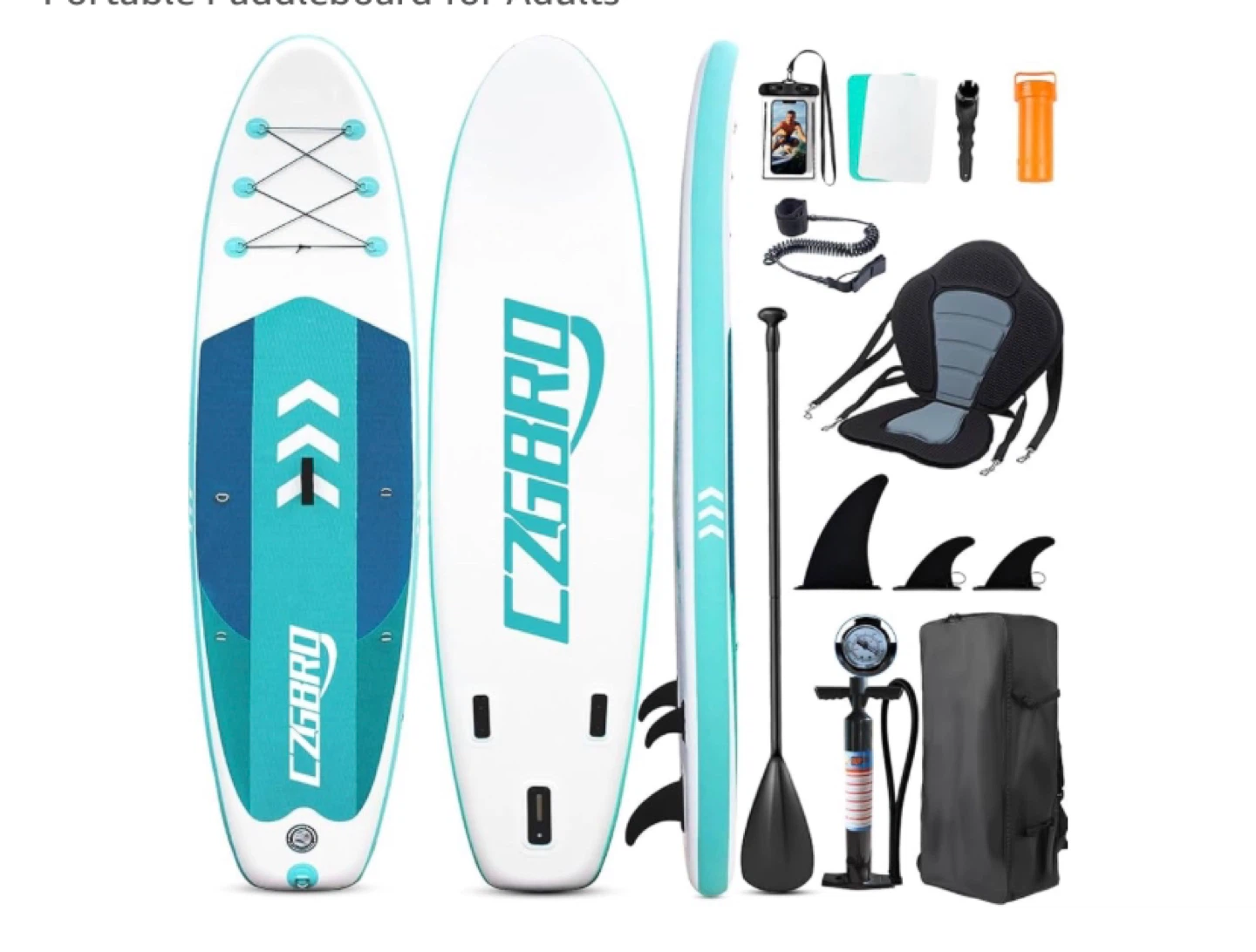 CZGBRO Inflatable Stand Up Paddle Board (SUP) 10'6"