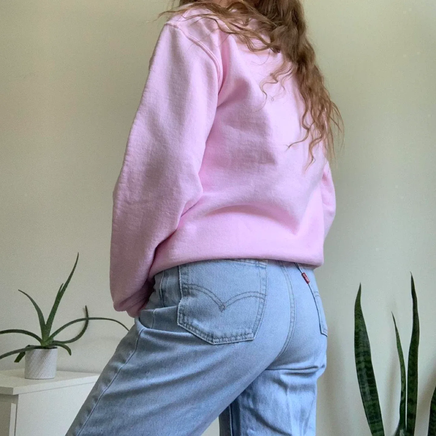 Pink crewneck sweatshirt with "Georgian Bay" graphic image indicator(8)