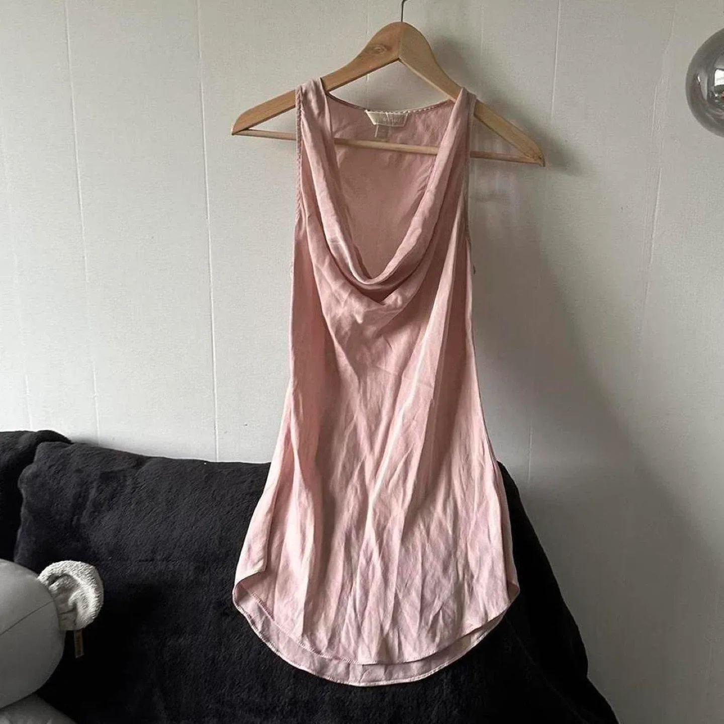 Michael Kors pink cowl neck tank top
