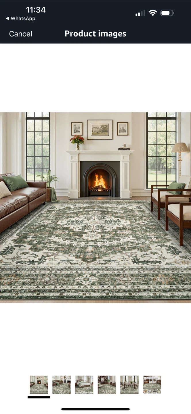 Green Area Rug - 8x10 - photo 3