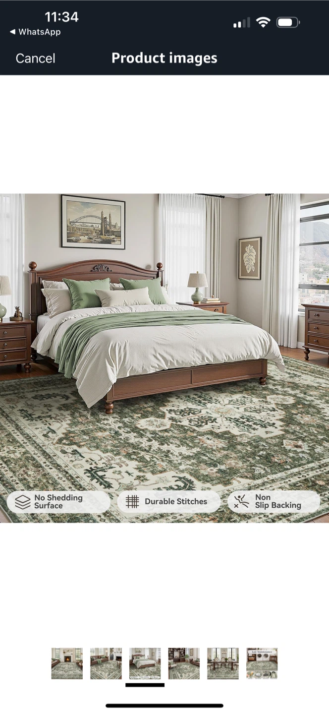Green Area Rug - 8x10 - photo 4