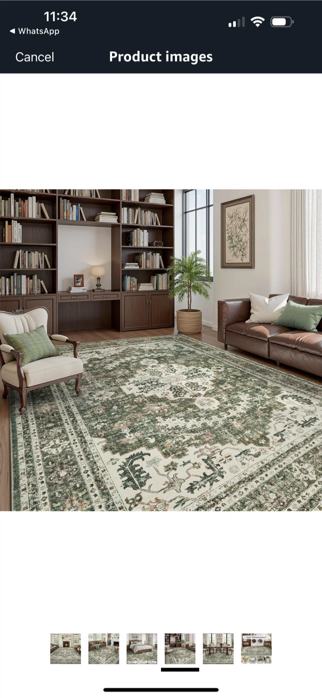 Green Area Rug - 8x10 - photo 5