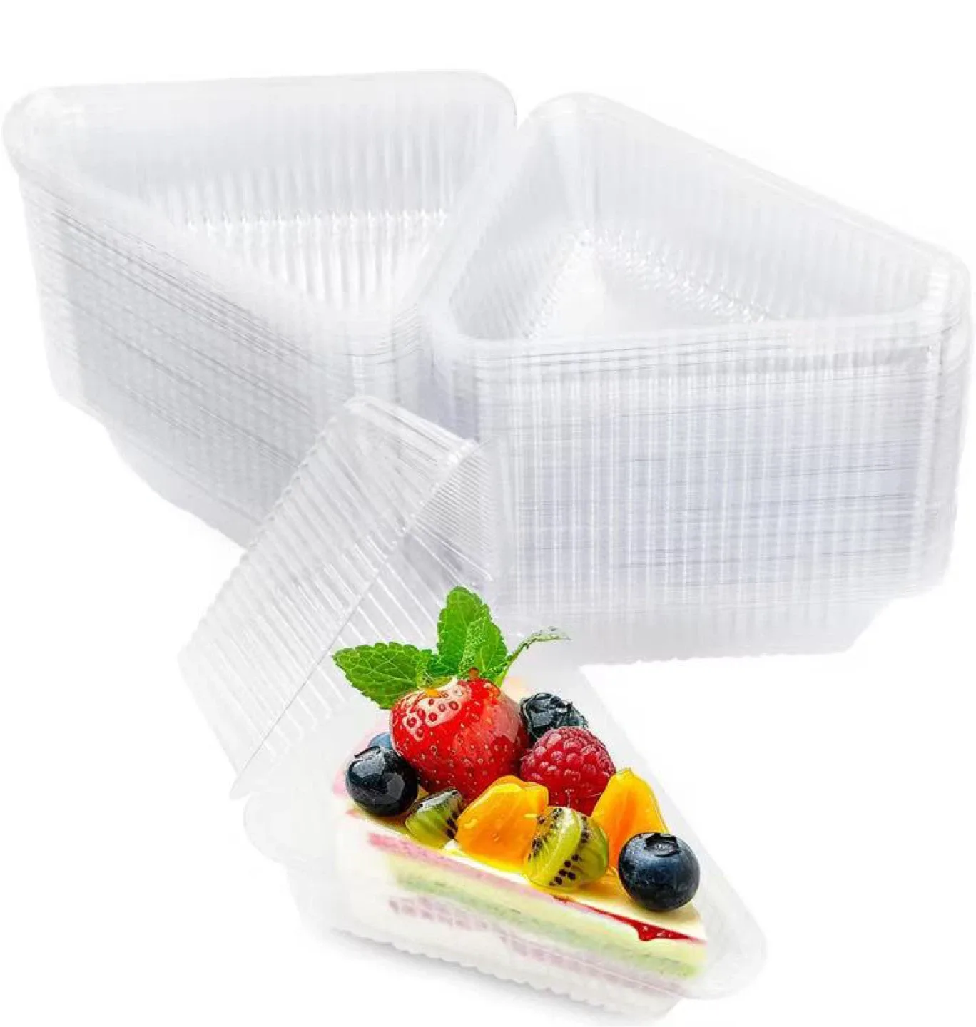 200 pcs Portable Cake Slice Containers thumbnail