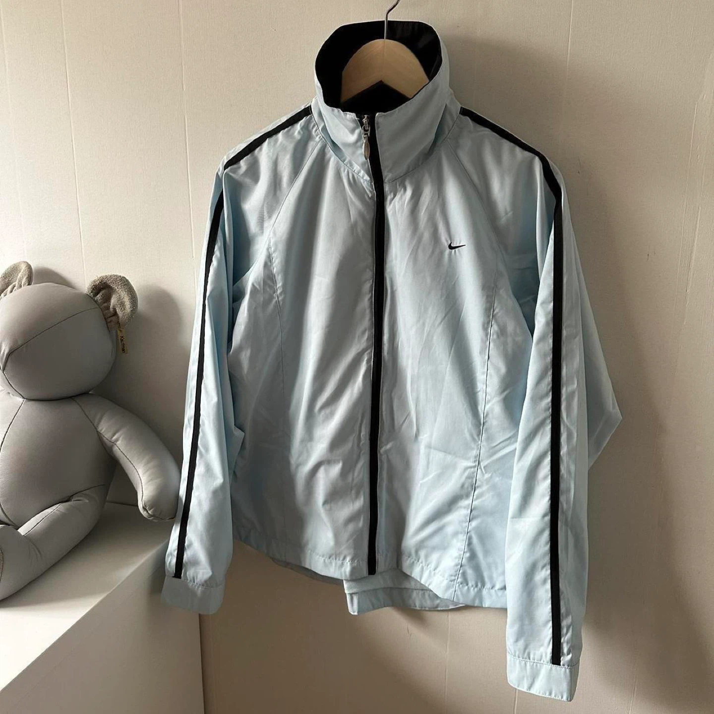 Nike blue windbreaker jacket - photo 5