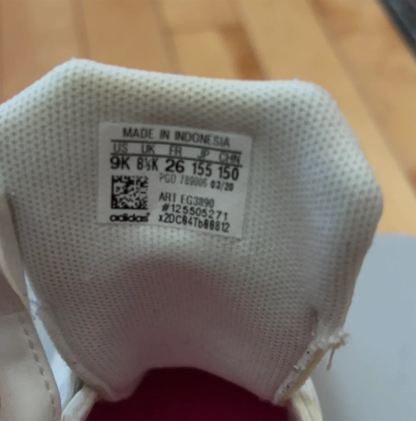 Adidas Court 2.0 Toddler Shoes - Size 9K image indicator(2)