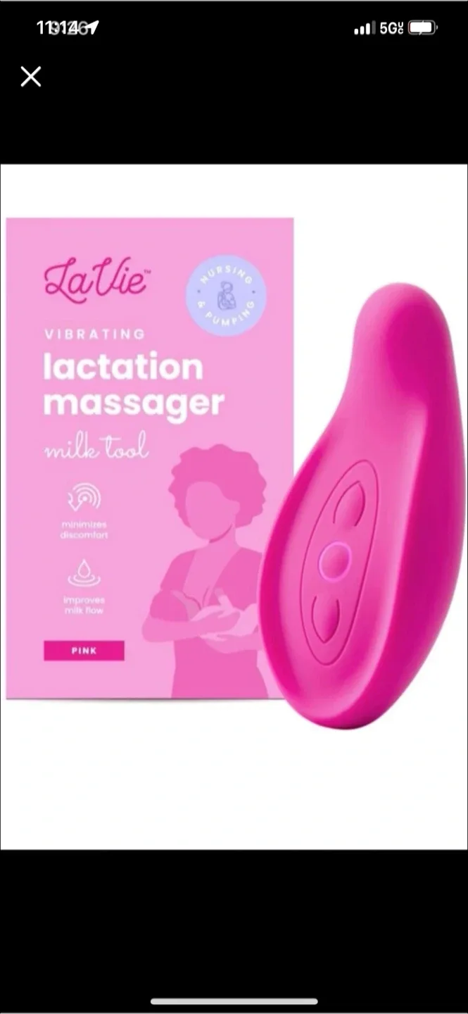 🥕La Vie Lactation Massager - Pink thumbnail