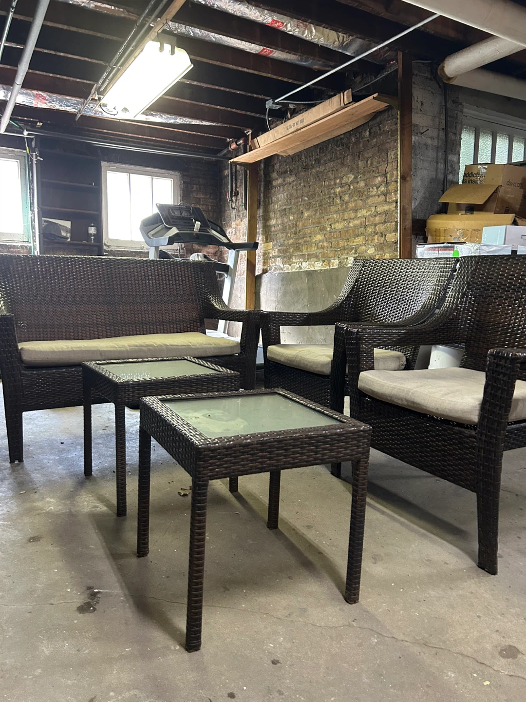 Wicker Patio Set - Loveseat, Chairs, Tables - photo 5
