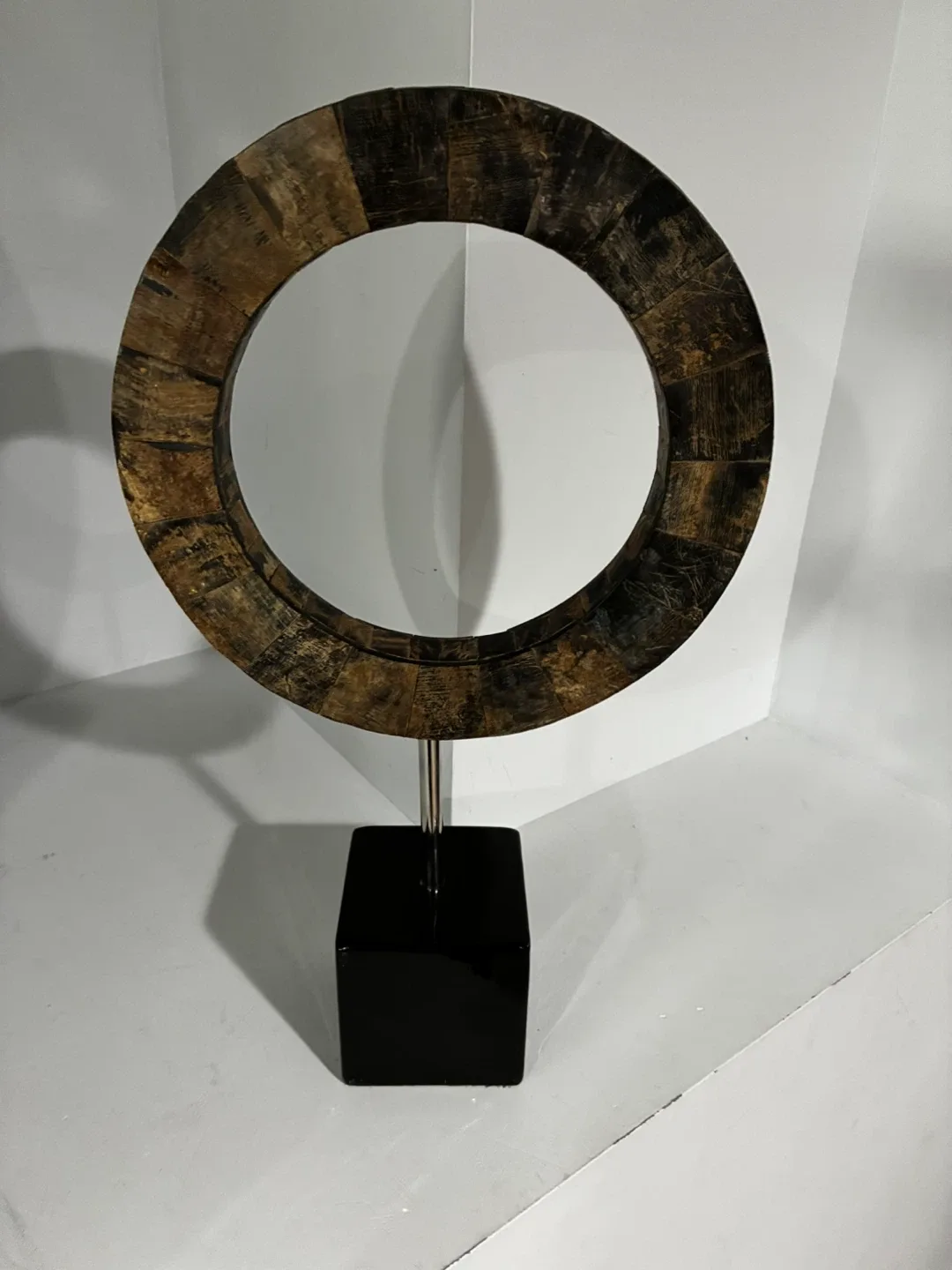 Organic Wood Circle Sculpture thumbnail