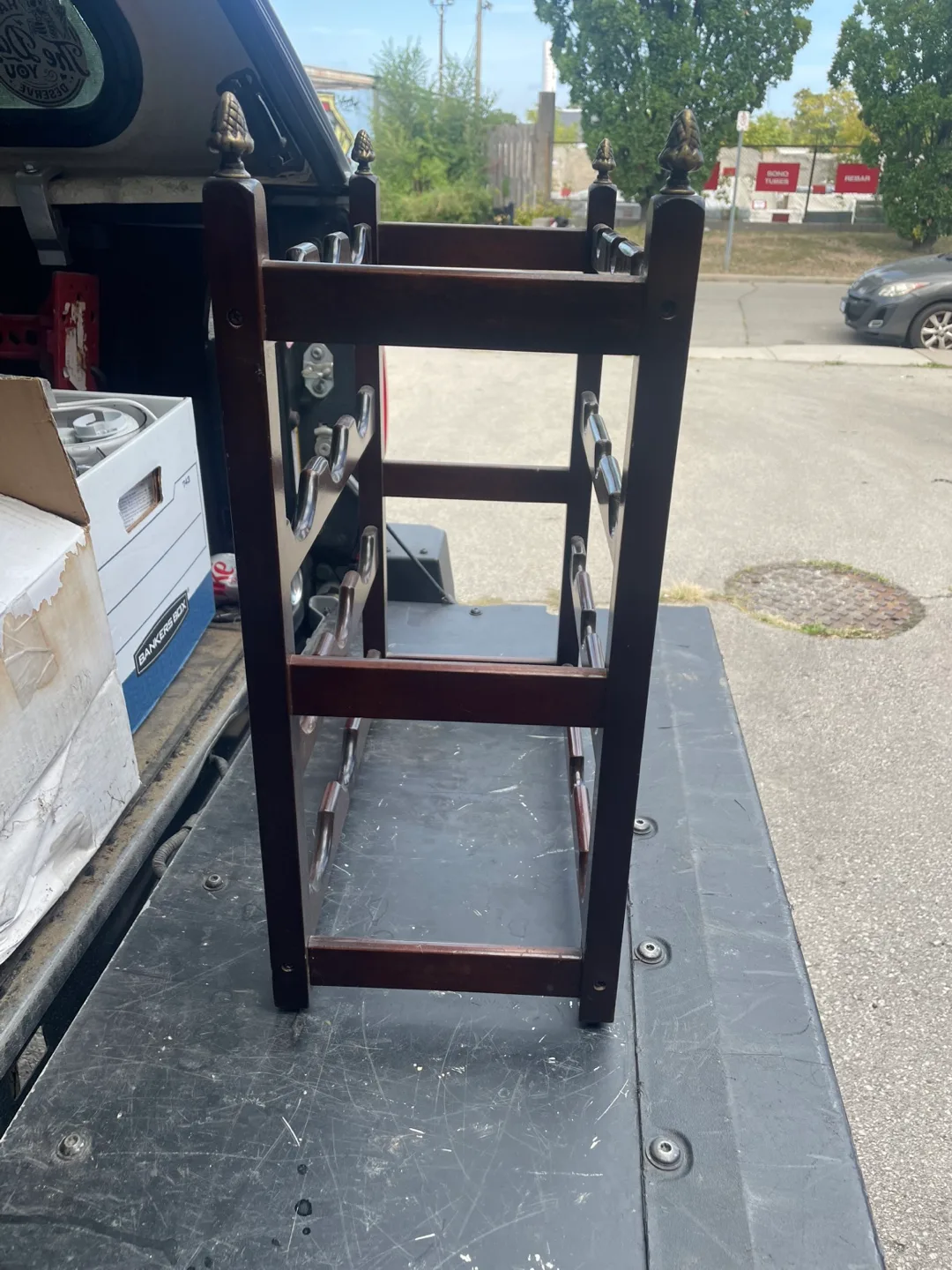 Bombay Company Wooden Wine Rack - Dark Brown image indicator(2)