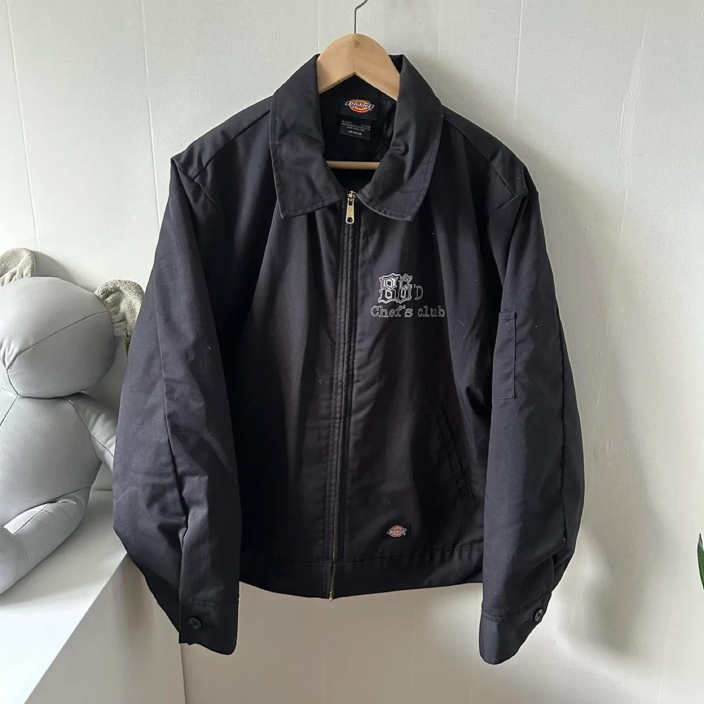 Black Dickies canvas jacket with graphic logo