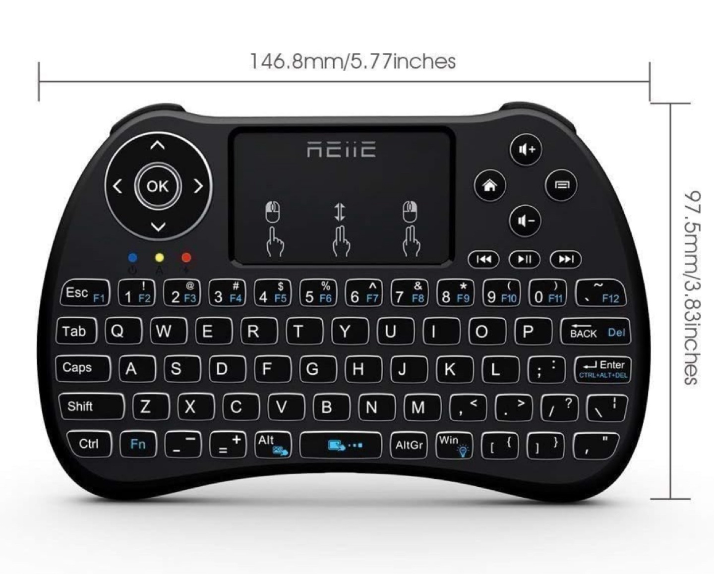 Mini Wireless Keyboard with Touchpad - photo 3