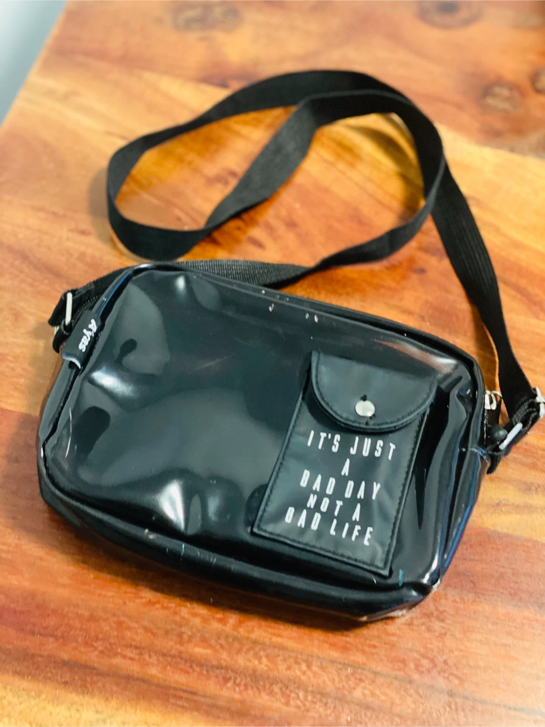 A'yas Black Crossbody Bag