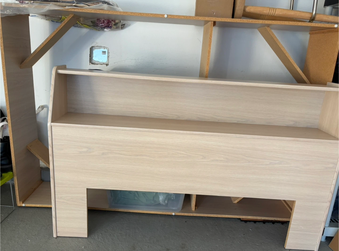 Wooden Queen size bed frame with headboard