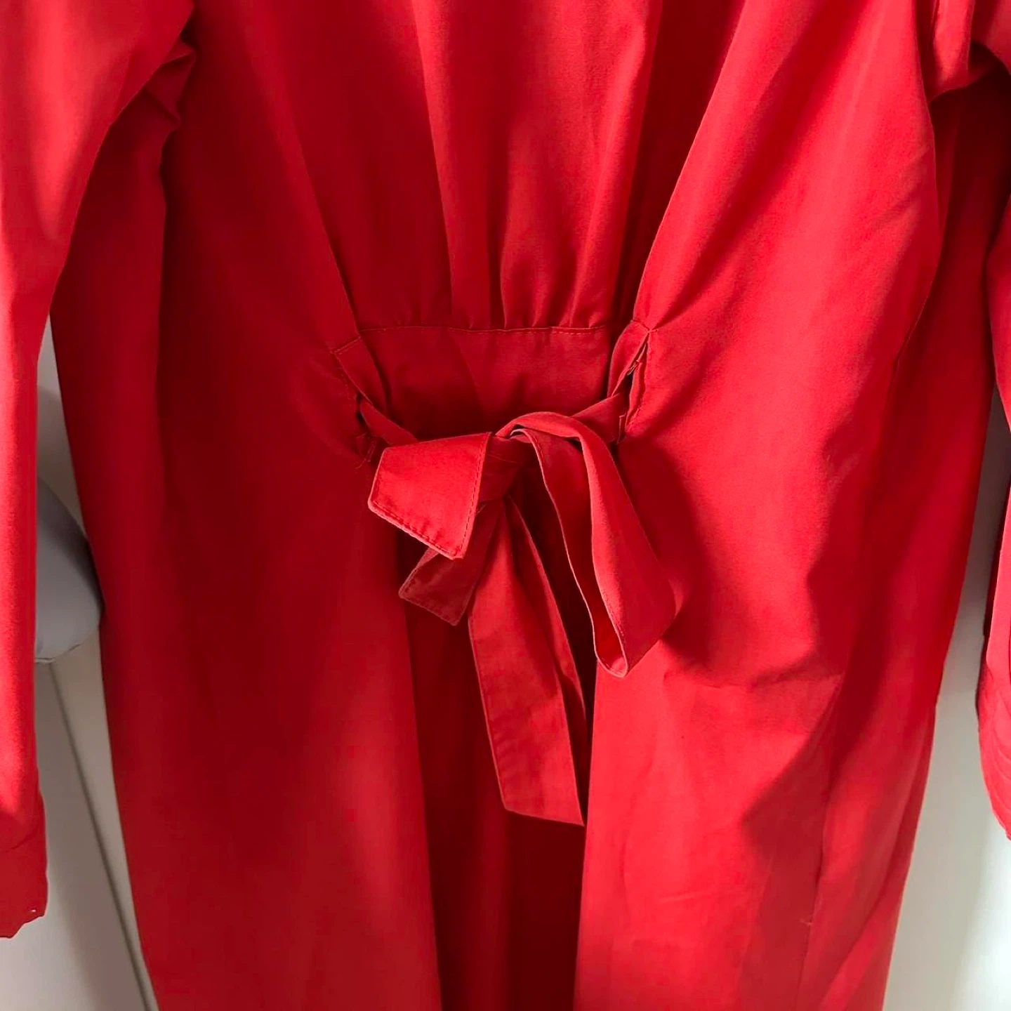 Red vintage 80s trench coat - photo 5