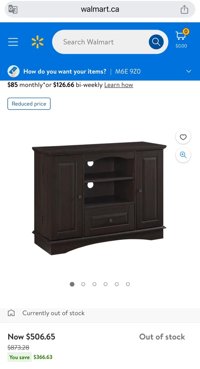 42" Highboy Wood TV Media Stand Storage Console - Espresso image indicator(3)