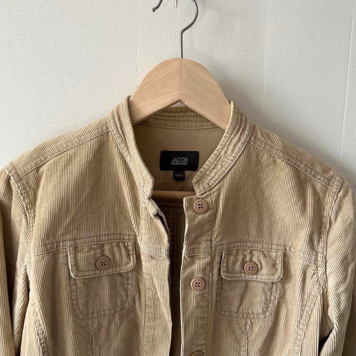 Vintage tan corduroy button up jacket - photo 4