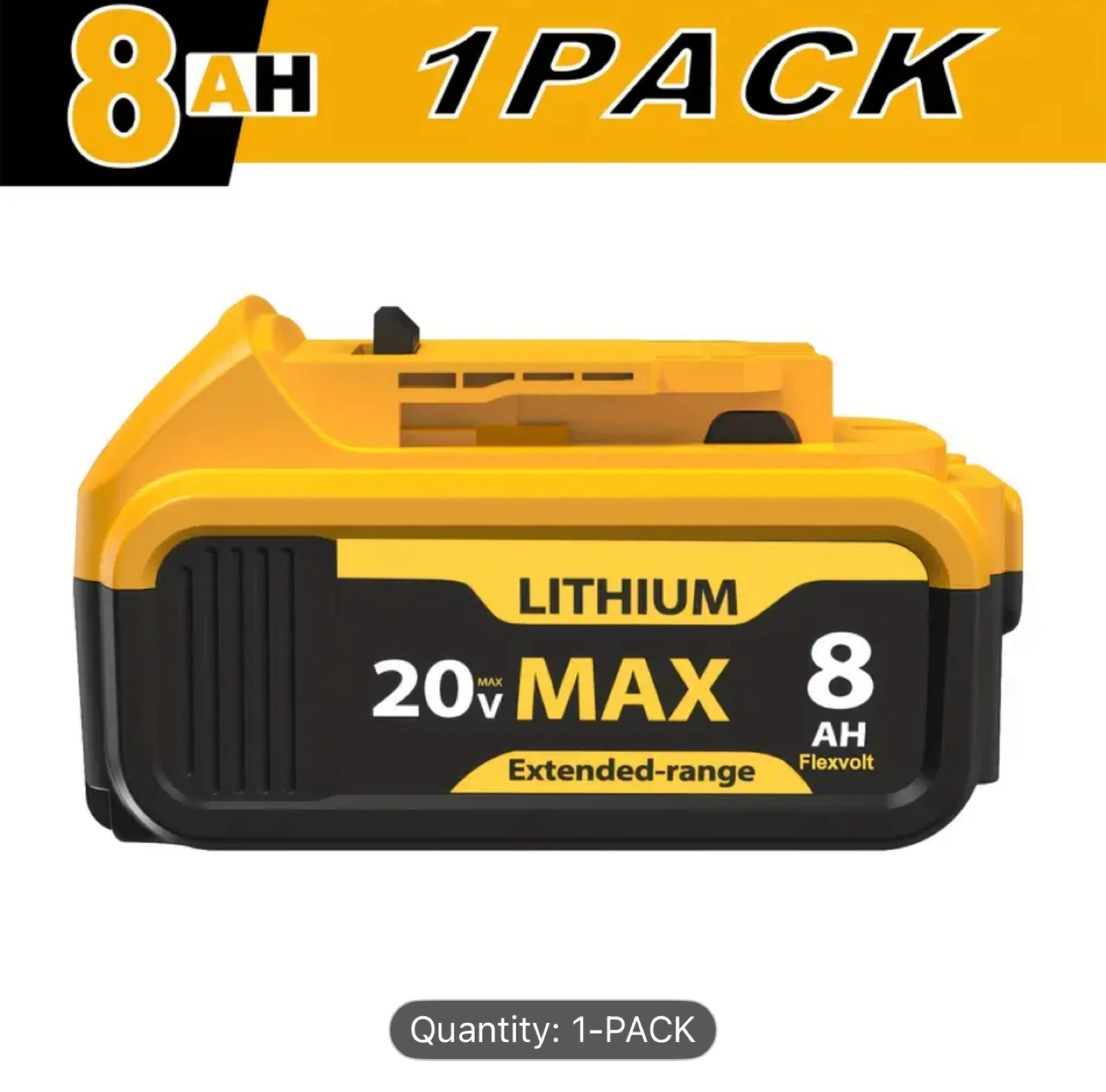 20V MAX 8Ah Lithium Battery - Extended Range